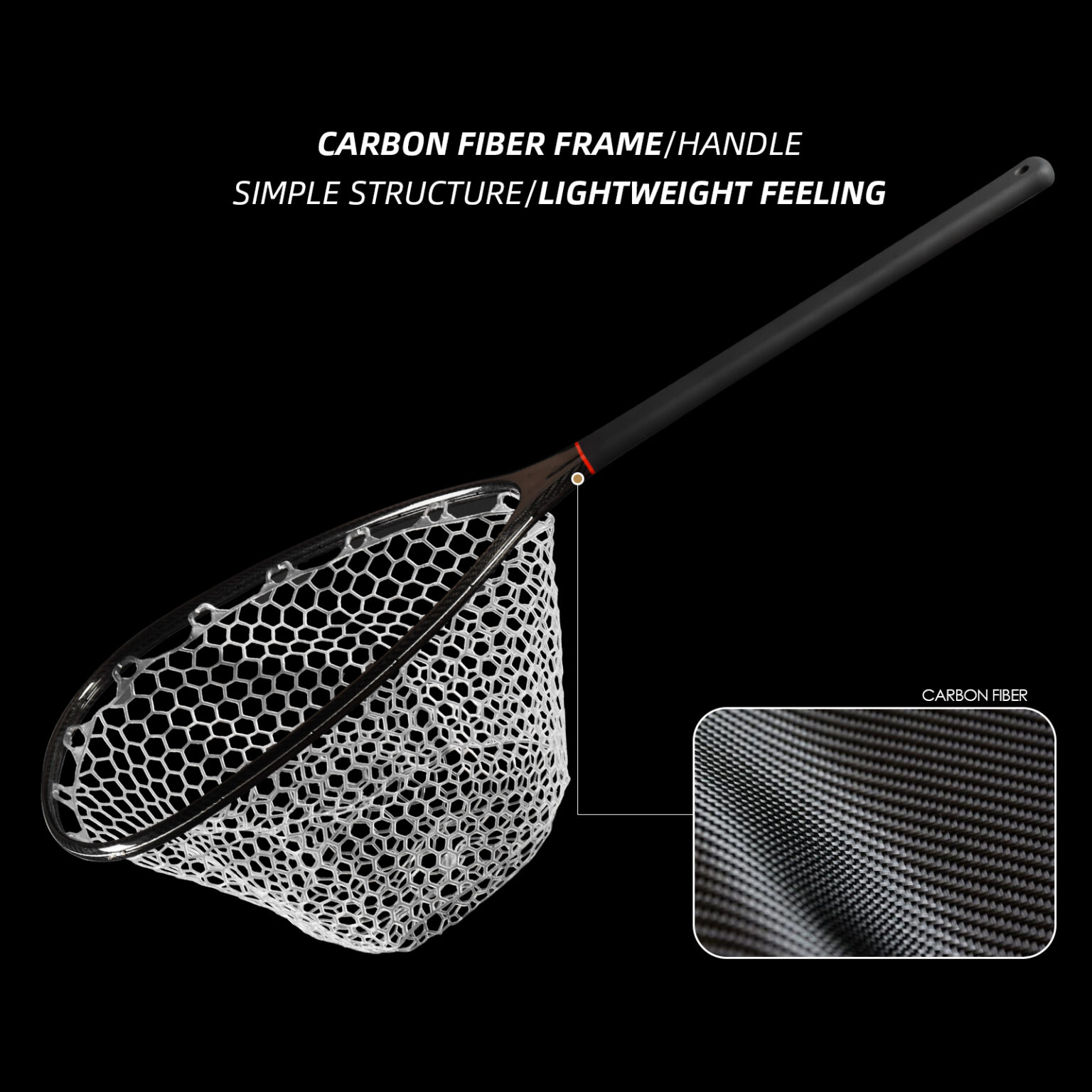 Sunshine Carbon Fiber Landing Net LONG NFD