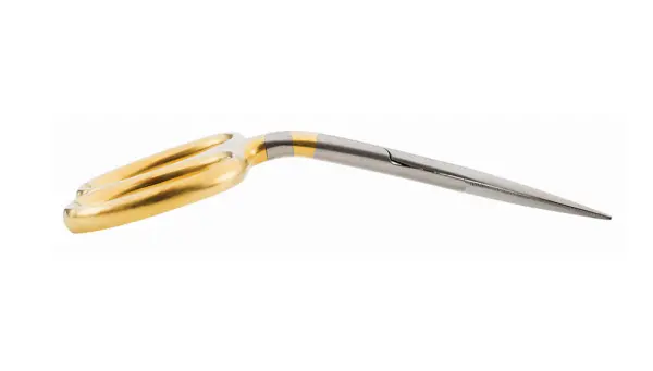 Dr. Slick Hair Scissor 4-1/2”, Bent Shaft, Gold Loops, Straight – SB45G