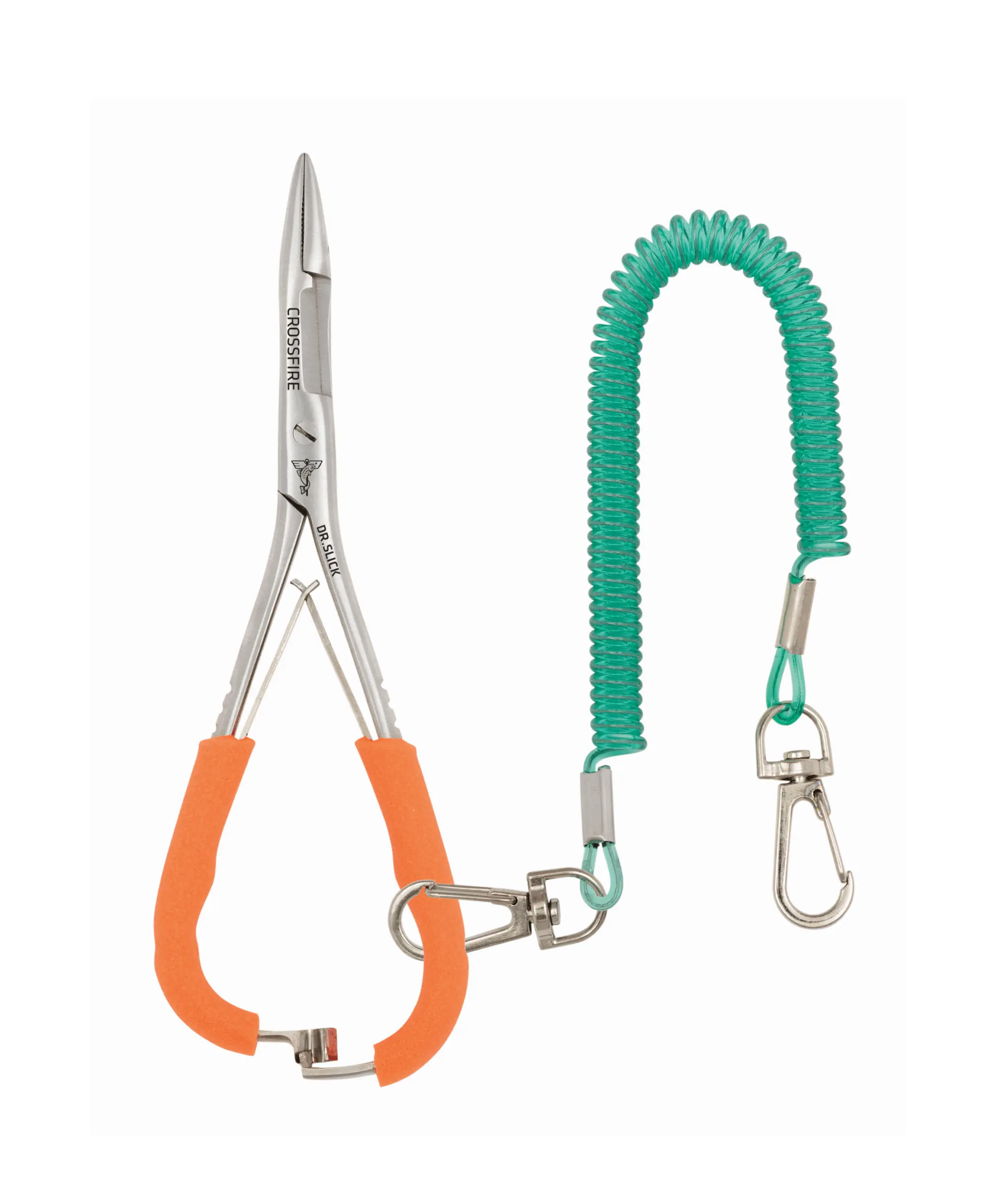 Dr. Slick Mitten Scissor Clamp, 6″, Textured Rubber Handles, Straight, Tapered Jaw, (1/2) – CMS6CFO(BK)