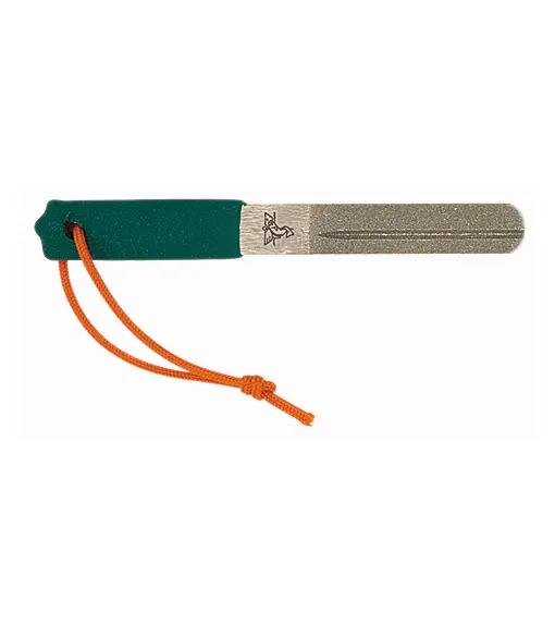 Dr. Slick Hook File, 2 Sided, Dual Sharpening Grooves, 4″, S.S.,w/Diamond surface, Fine/Med.Grit – HFG4