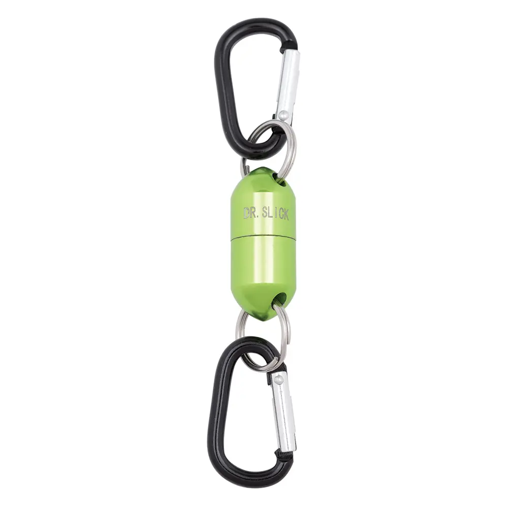 Dr. Slick Magnetic Tool Keeper, Green, w/ Carabiners – MINIMAG