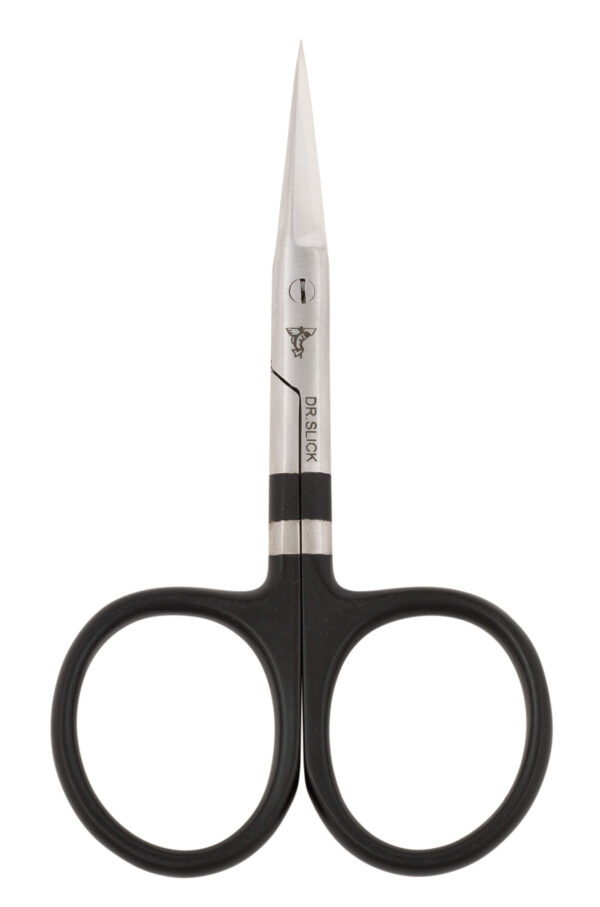 Dr. Slick All Purpose Scissor, 4″, TC, Black Loops, Straight (Tungsten/Carbide)-SAP4TCBL