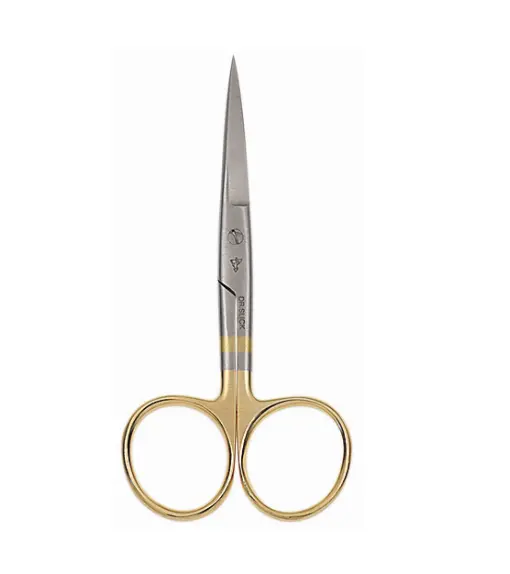Dr. Slick Hair Scissor, 4-1/2″, Gold Loops, Straight / Curved – SH45G/SHC45G