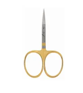 Dr. Slick Iris Scissor, 4″, Gold Loops, Straight – SI4G