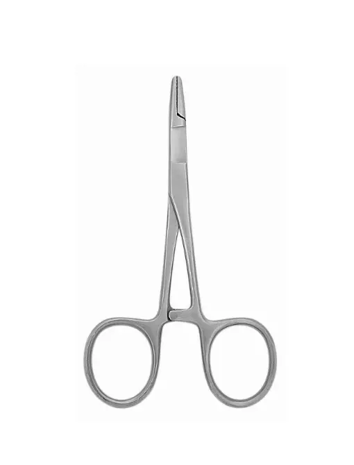 Dr. Slick ECO Scissor Clamp, 5-1/2″, Satin, Straight – E-SNH55