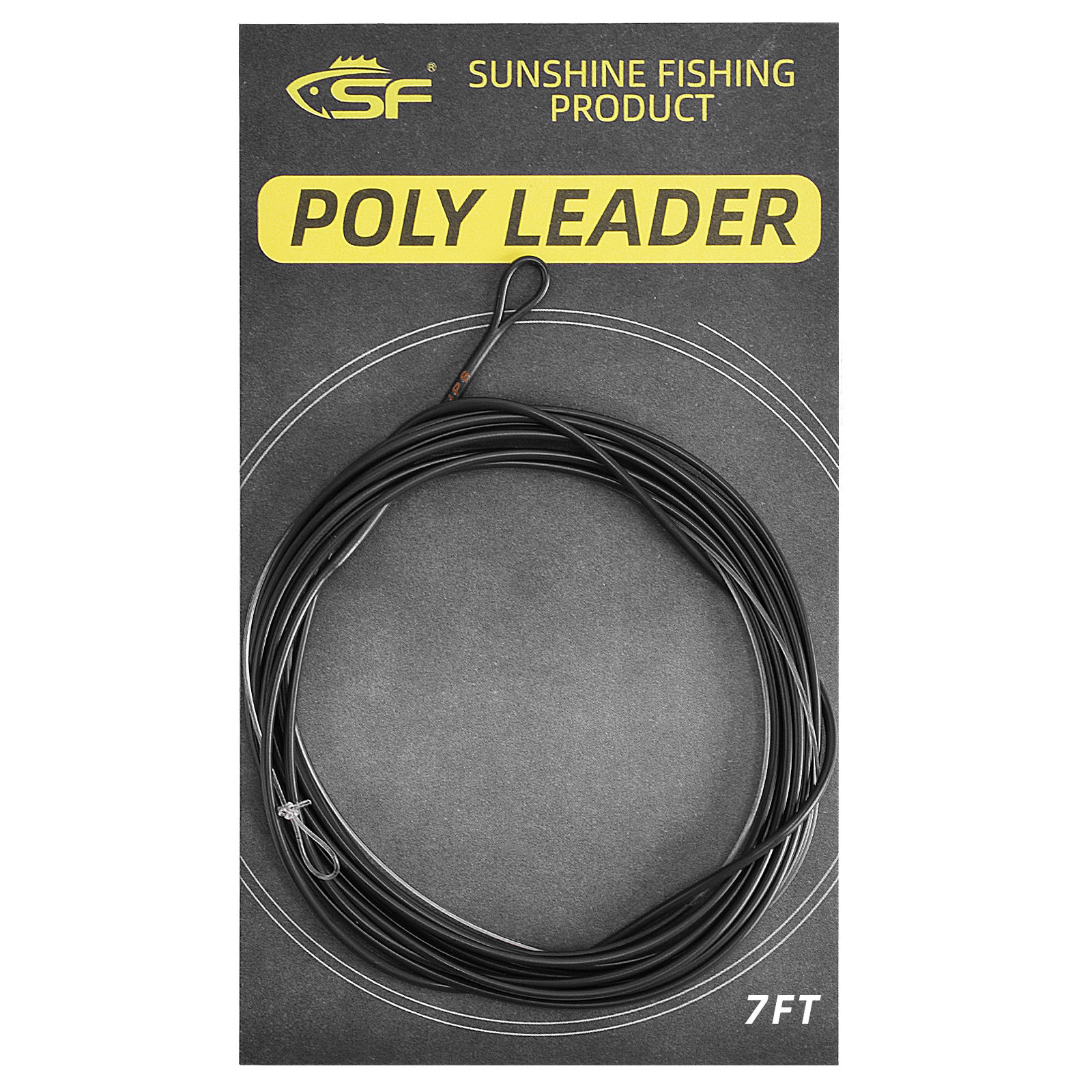Black Fly Fishing Line SINKING Excellent Quality WF6 – WF8 with braided  Leader loop