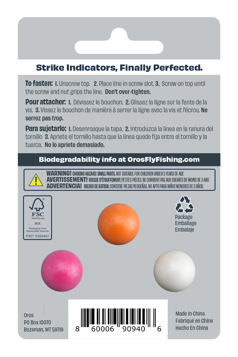 Strike Indicator 6-Pack (Medium, Assorted-Color)
