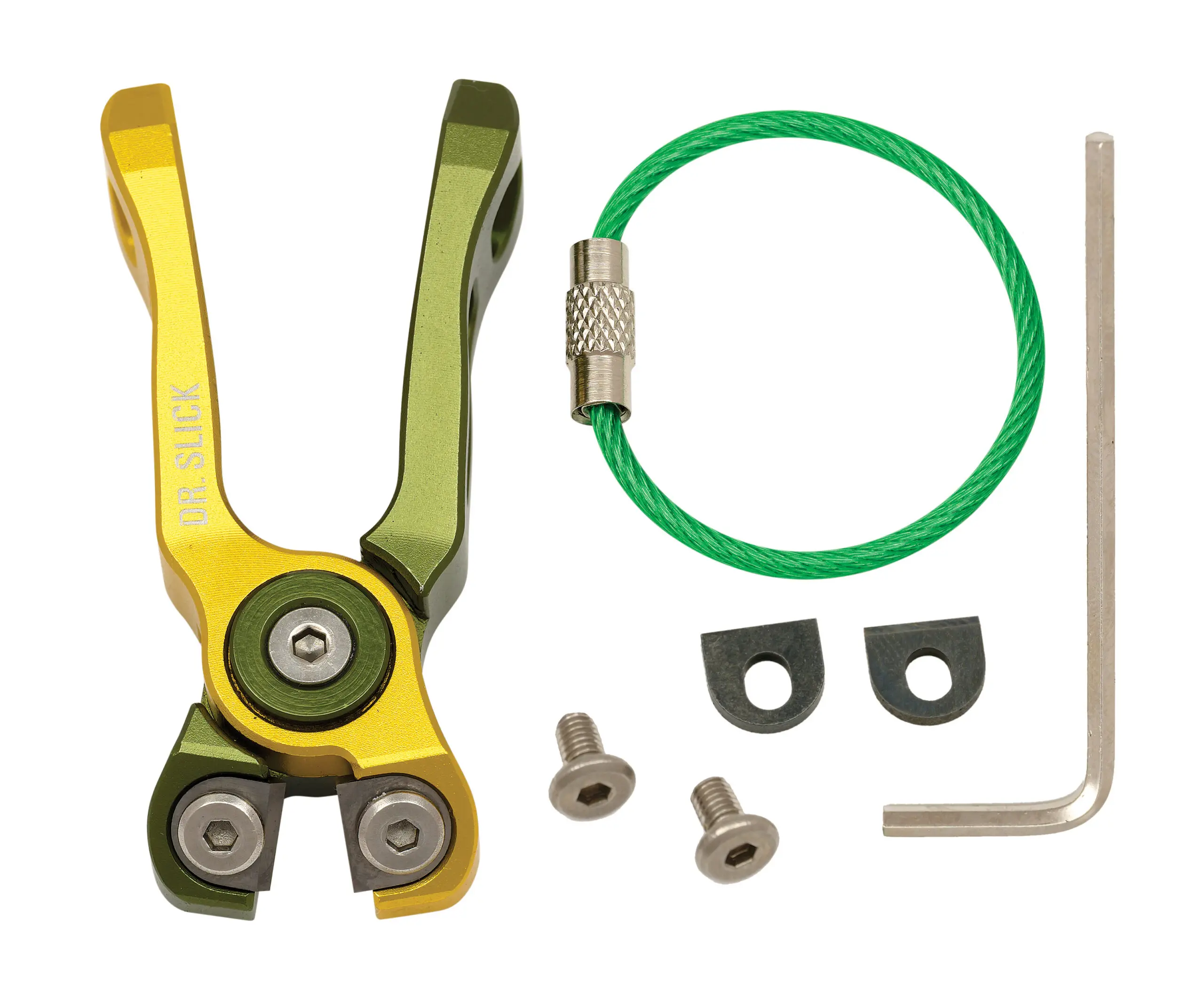 Dr. Slick Cyclone Nipper NATC / NATCO Gold and Green Aluminum Frame - Image 2