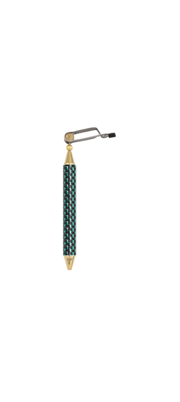 Dr. Slick RHP/CF-J Jumbo Carbon Fiber Rotary Hackle Plier, w/ Rubber Tubing on One Jaw, w/ Half Hitch Tool