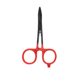 Dr. Slick SNH5/6BW Black Widow Scissor Clamp, 5″ and 6”, Bent Shaft, Black and Red, Straight