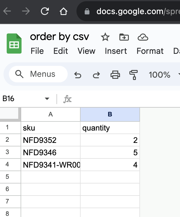 Order by CSV – NFD