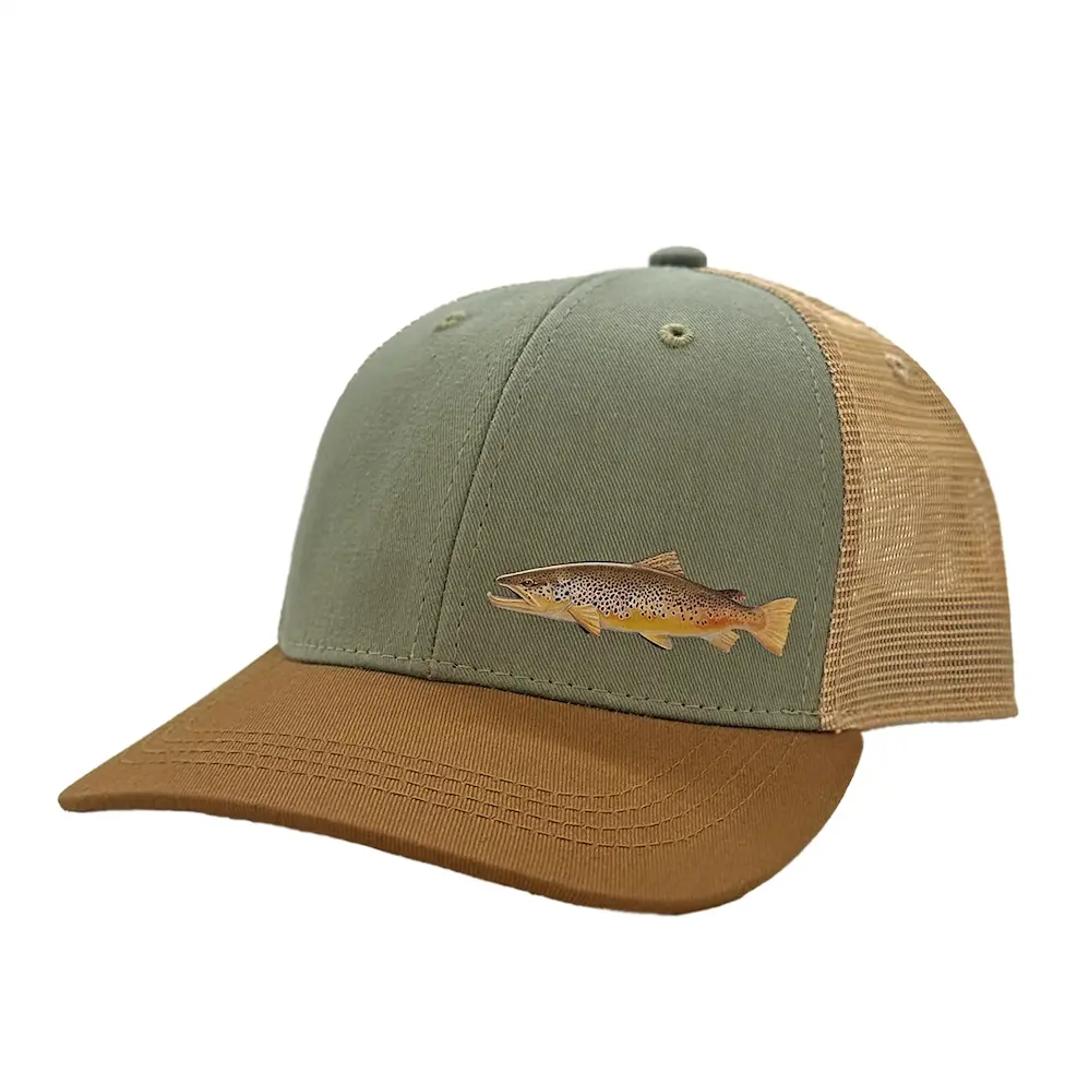 RepYourWater Hat, Standard Fit, Tailout Series, Brown