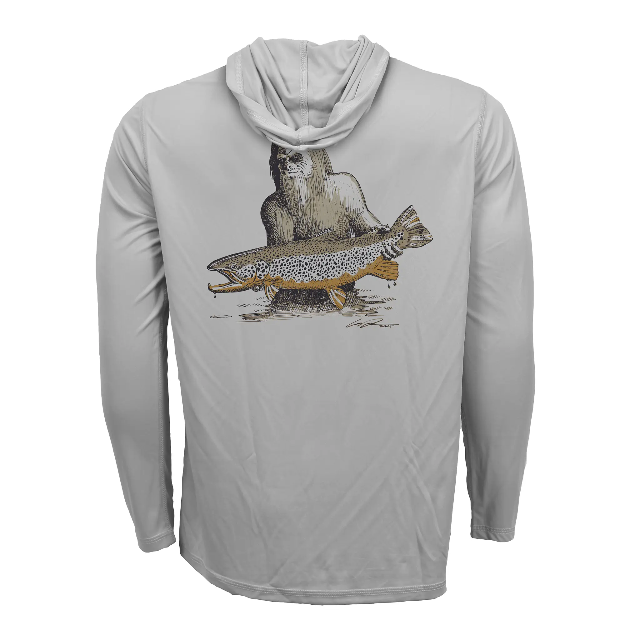 RepYourWater Hooded Sun Shirt, ECO50, Hero Squatch