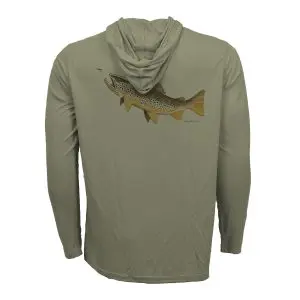 RepYourWater Hooded Sun Shirt, ECO50, Hungry Brown
