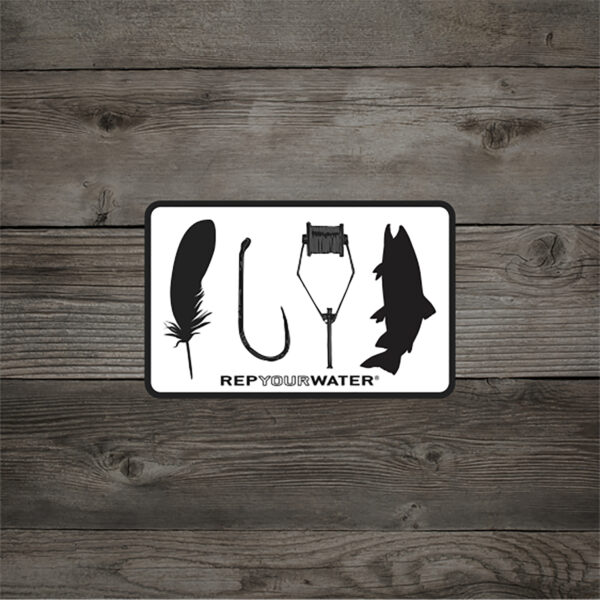 RepYourWater Sticker, Fly Tyer