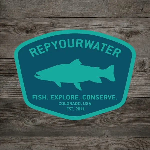 RepYourWater Sticker, Badge