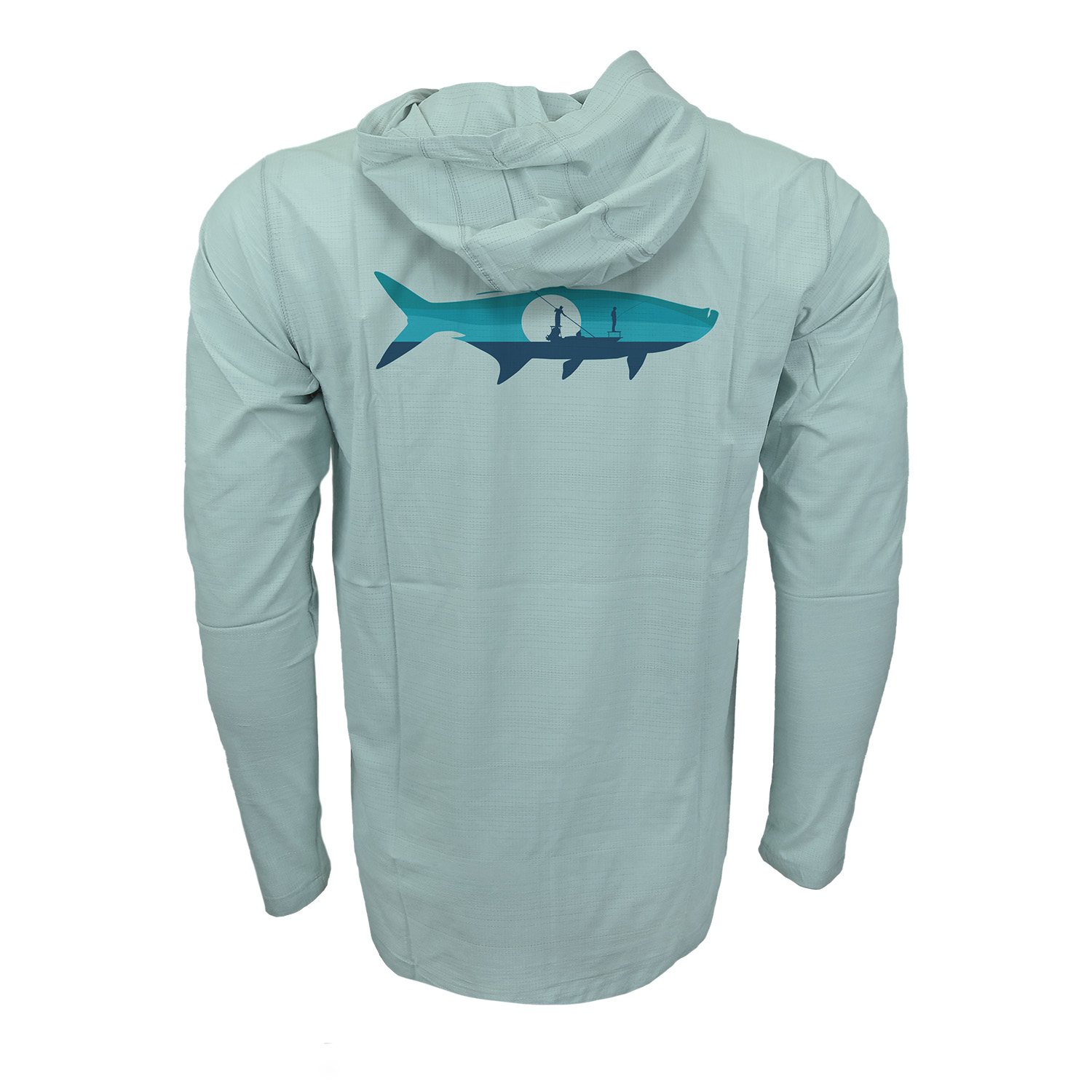 RepYourWater Hooden Sun Shirt, Flolite, Tarpon Sunrise