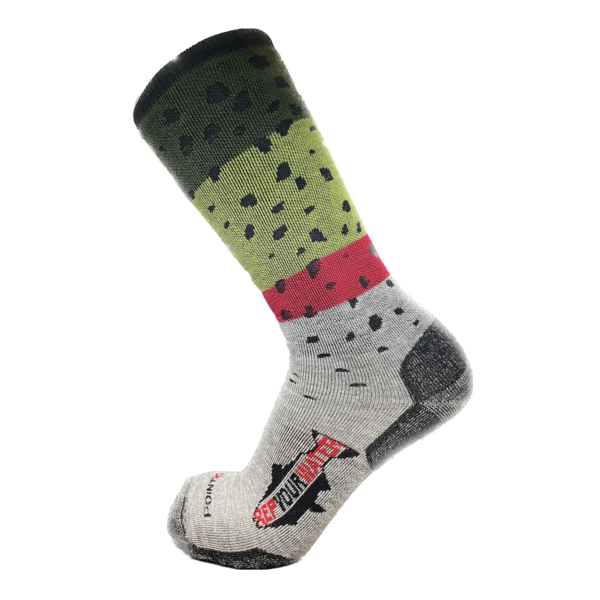 RepYourWater Socks Merino Blend Mid Weight, Rainbow Trout