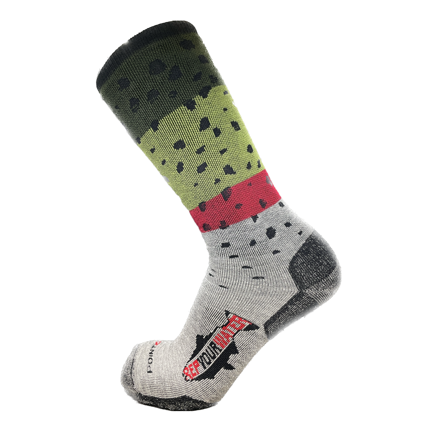 RepYourWater Socks Merino Blend Mid Weight, Rainbow Trout