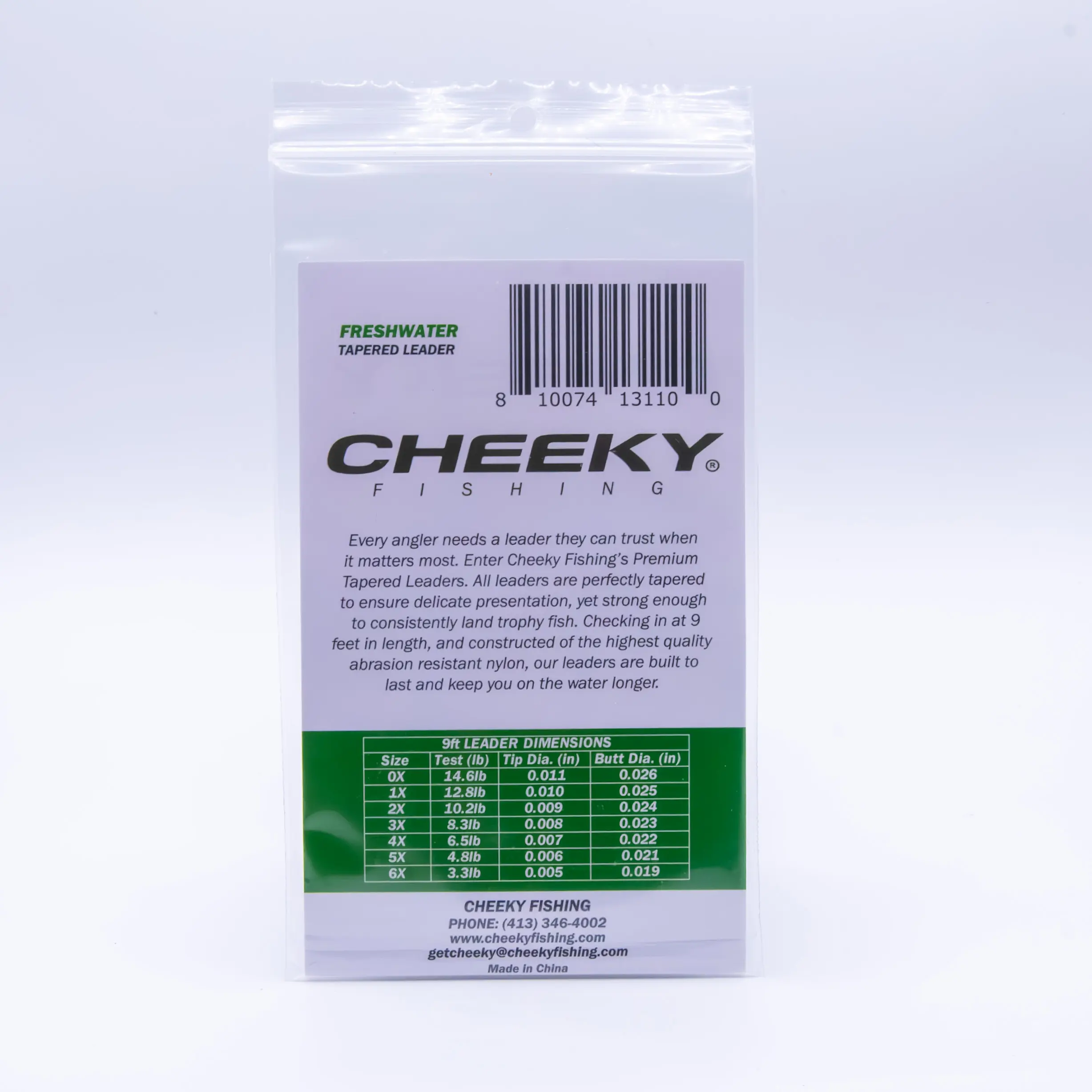 Cheeky Freshwater Leader 3-Pack, 9ft - Image 2