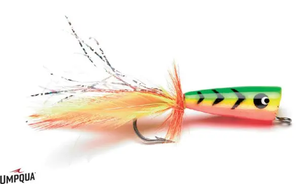 Umpqua Fly Salt Water Popper Dorado Green/Yellow 2/0