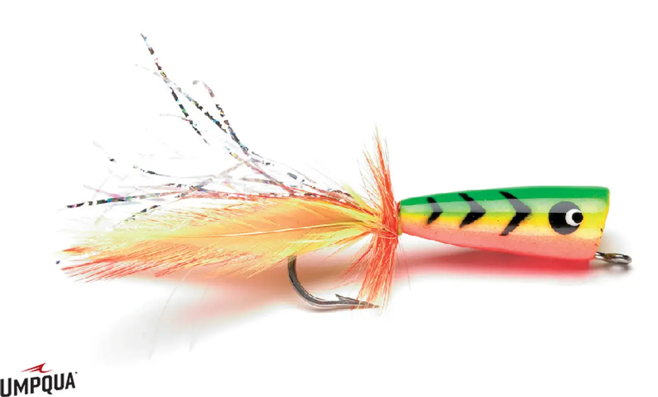 Umpqua Fly Salt Water Popper Dorado Green/Yellow 2/0