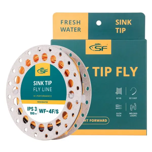 Sunshine Sink Tip Line WF x FS3 Orange/Black