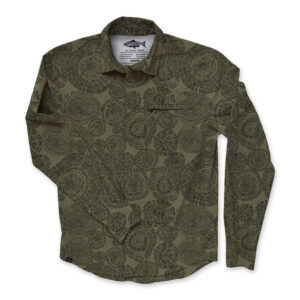 RepYourWater Long Sleeve Buttondown Shirt, Wellfleet, Tree Rings