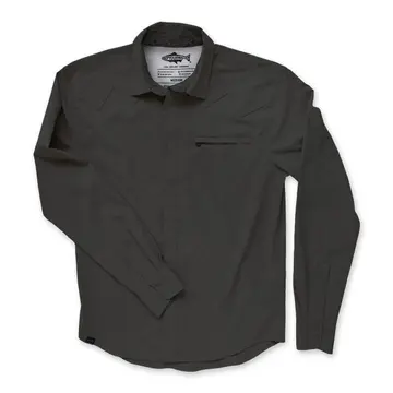 RepYourWater Long Sleeve Buttondown Shirt, Wellfleet, Volcanic Sand